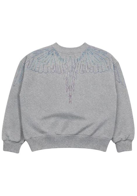 Felpa bambina grigia in cotone MARCELO BURLON | GSW111GRIGIO